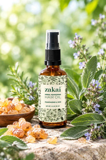 Frankincense & Sage Herbal Nourishing Hair Oil 1 fl oz