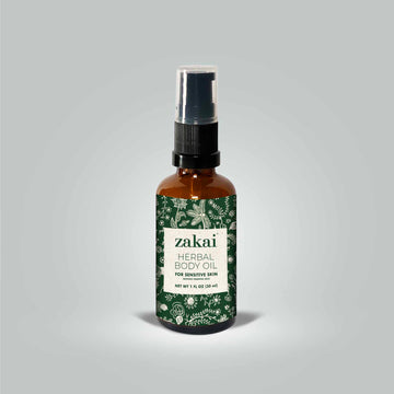Sensitive Skin Herbal Body Oil (Without Essential Oils) 1 fl oz
