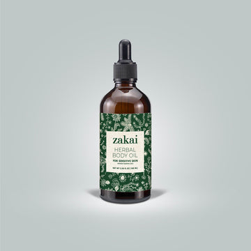 Sensitive Skin Herbal Body Oil (Without Essential Oils) 3.38 fl oz