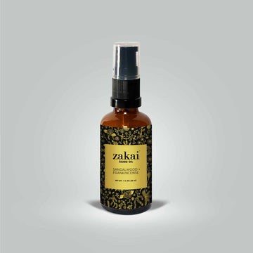 Zakai Herbal Beard Oil - Sandalwood and Frankincense 1 fl oz